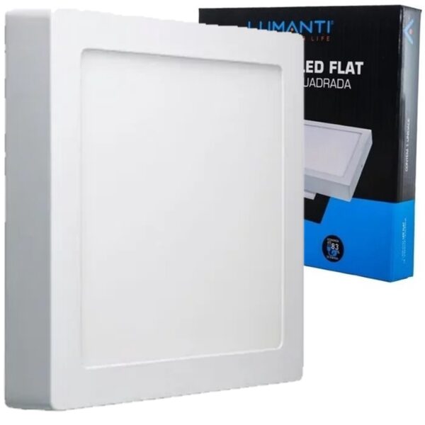 Refletor Led Flat 12W Quadrada de Embutir - Lumanti